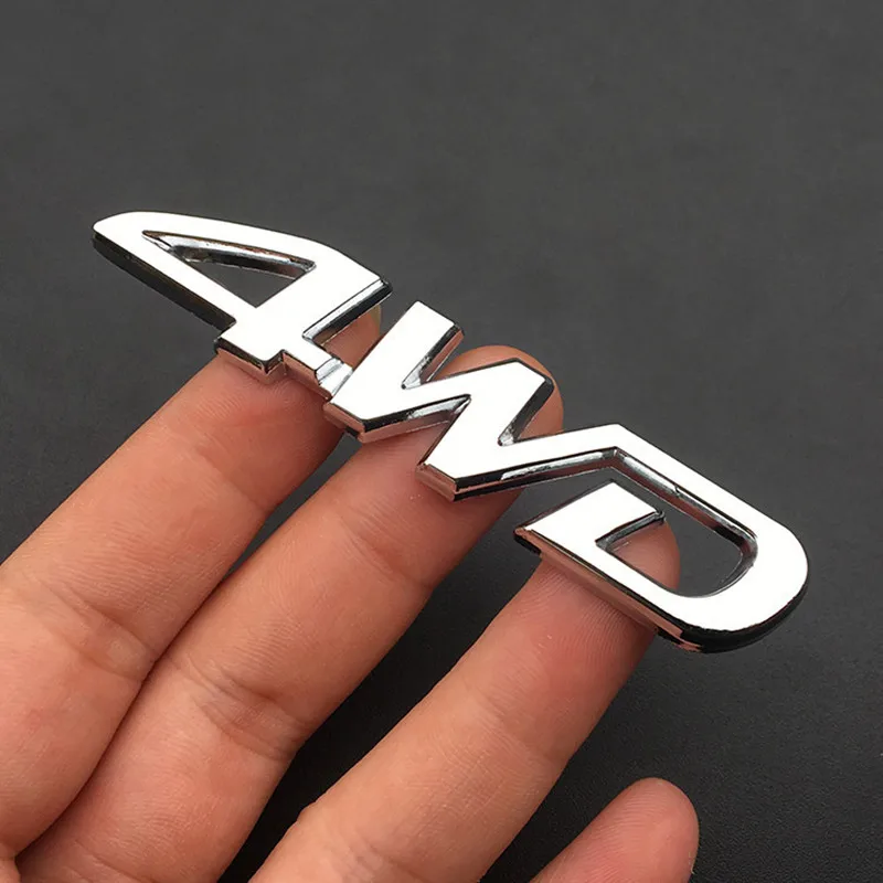 

4WD Metal Sticker 3D Chrome Emblem 4X4 Badge Decal Car Styling for Honda CRV Accord Civic Suzuki Grand Vitara Swift SX4 Sticker