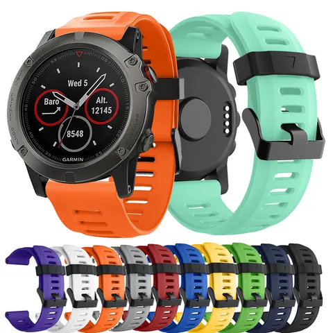 Силиконовый ремешок для смарт-часов Garmin Fenix 3 3 HR 5X 6X 7X