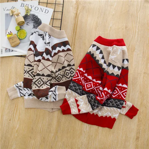 

Children's sweater spring and autumn new Pullover jacquard baby sweater children's sweater boys' sweater