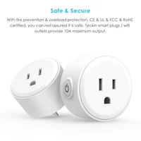 tuya smart wifi plug us wireless control socket outlet with energy monitering timer function works with alexa google home