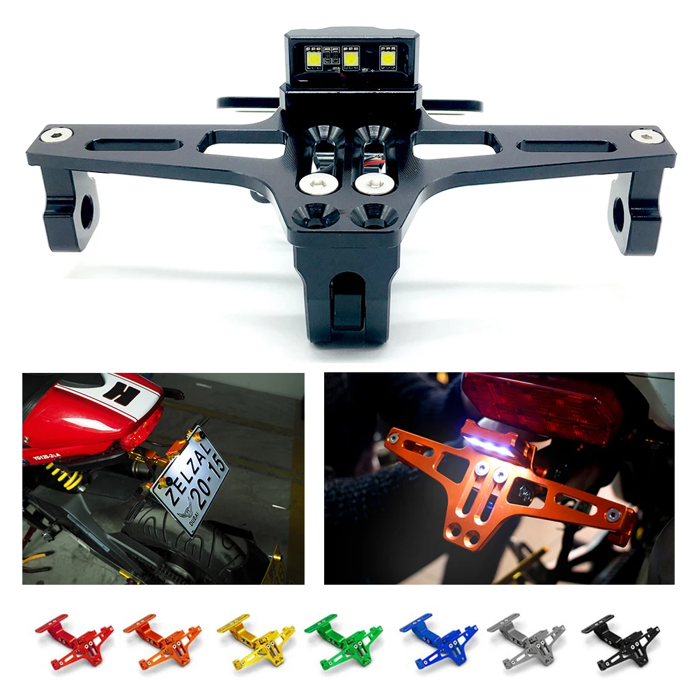 Держатель кронштейна для номерного знака мотоцикла CNC YAMAHA MT-125 SMAX 150 FJR 1300 RACER T-MAX 500