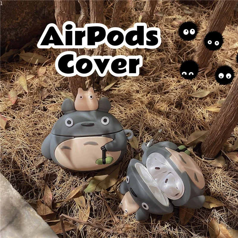 

Silicone Earphone Case Cartoon Anime My Neighbor Totoro 3D For Airpods 1 2 Pro Wireless Charging Box For Airpods 3 Cove