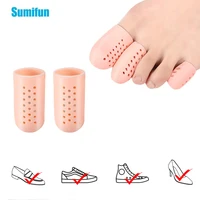 2pcspair 6types color silicone toe protective sleeve wear resistant flexible toe corn cover pain relief stinging foot care tool