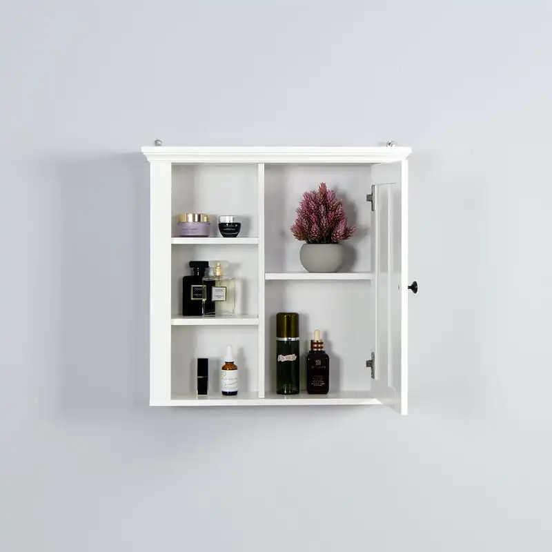 

Wall Cabinet with a Door For Living Room Bedroom Kitchen White 20.86x5.71x20 inch