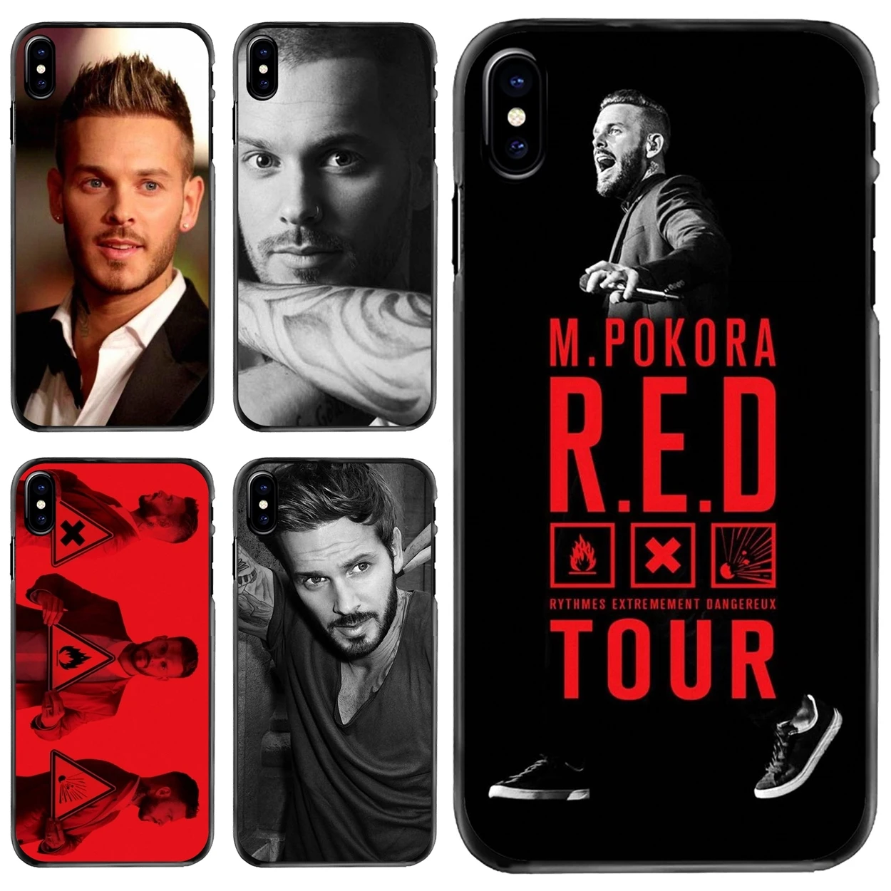 

For Apple iPhone 11 12 13 14 Pro MAX Mini 5 5S SE 6 6S 7 8 Plus 10 X XR XS M Pokora Matt Pokora France Hard Phone Cover Case