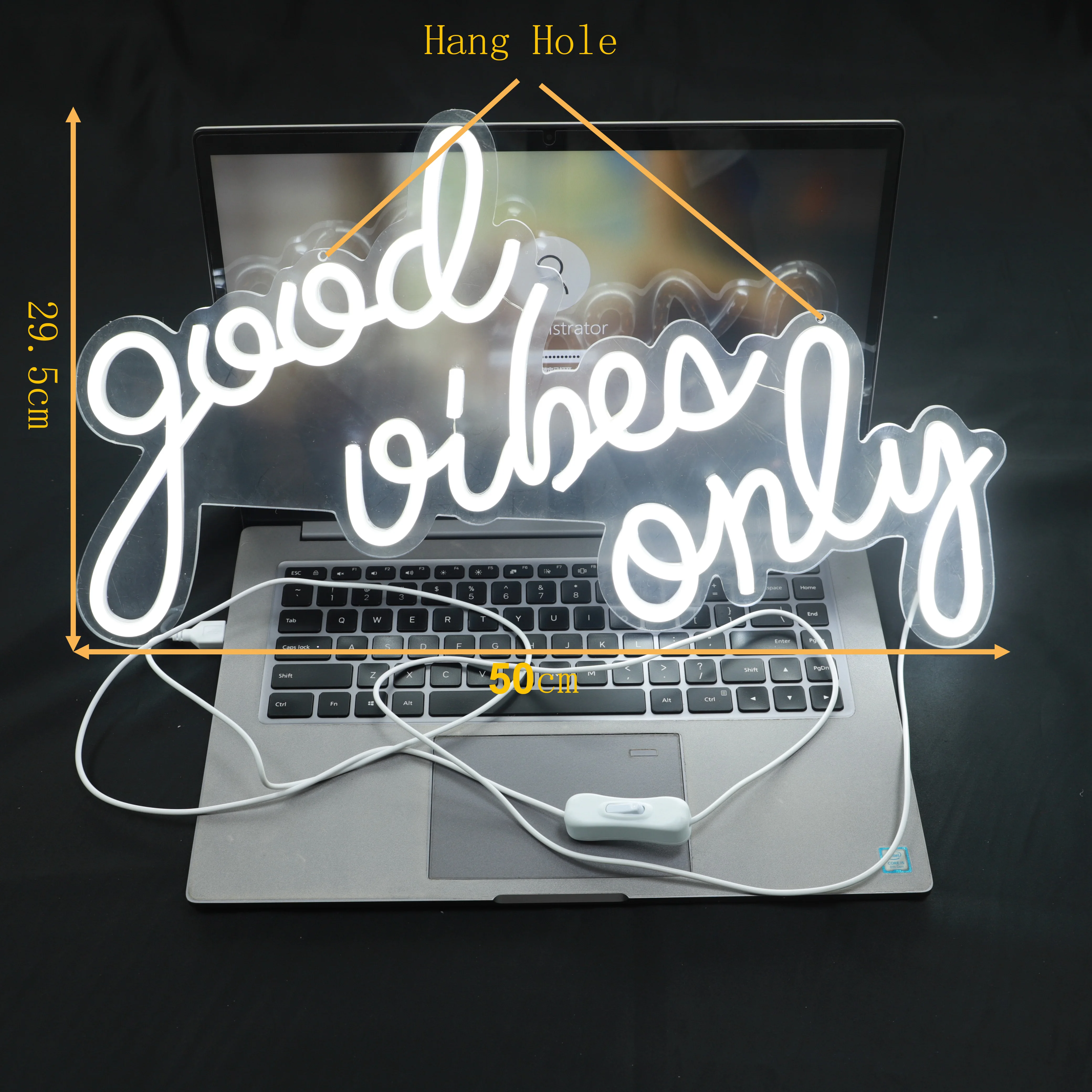 Good Vibes Only Neon Sign Design Led Neon Signs Light for Room Pub Club Home Restaurant Wall Hanging Neon Lights