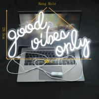 good vibes only neon sign design led neon signs light for room pub club home restaurant wall hanging neon lights