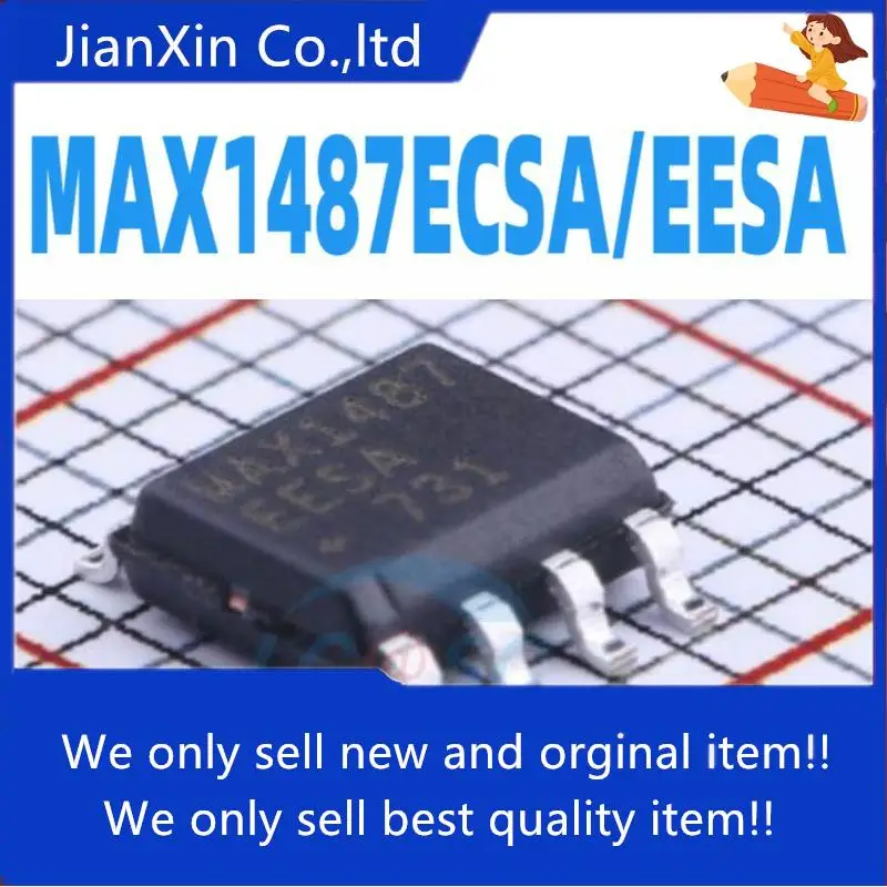 

10 шт. 100% оригинальный новый MAX1487ECSA/MAX1487EESA SOP-8