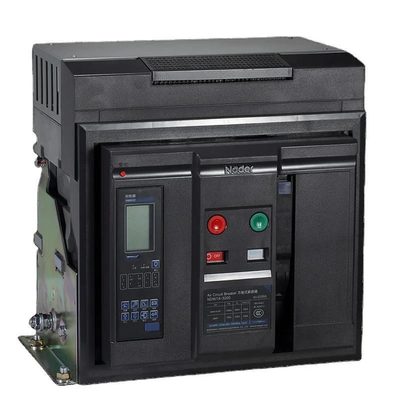 

Current Protection Acb Air Circuit Breaker Smart Ndw1a 3200a 75-100kv 3pfixed By Nader