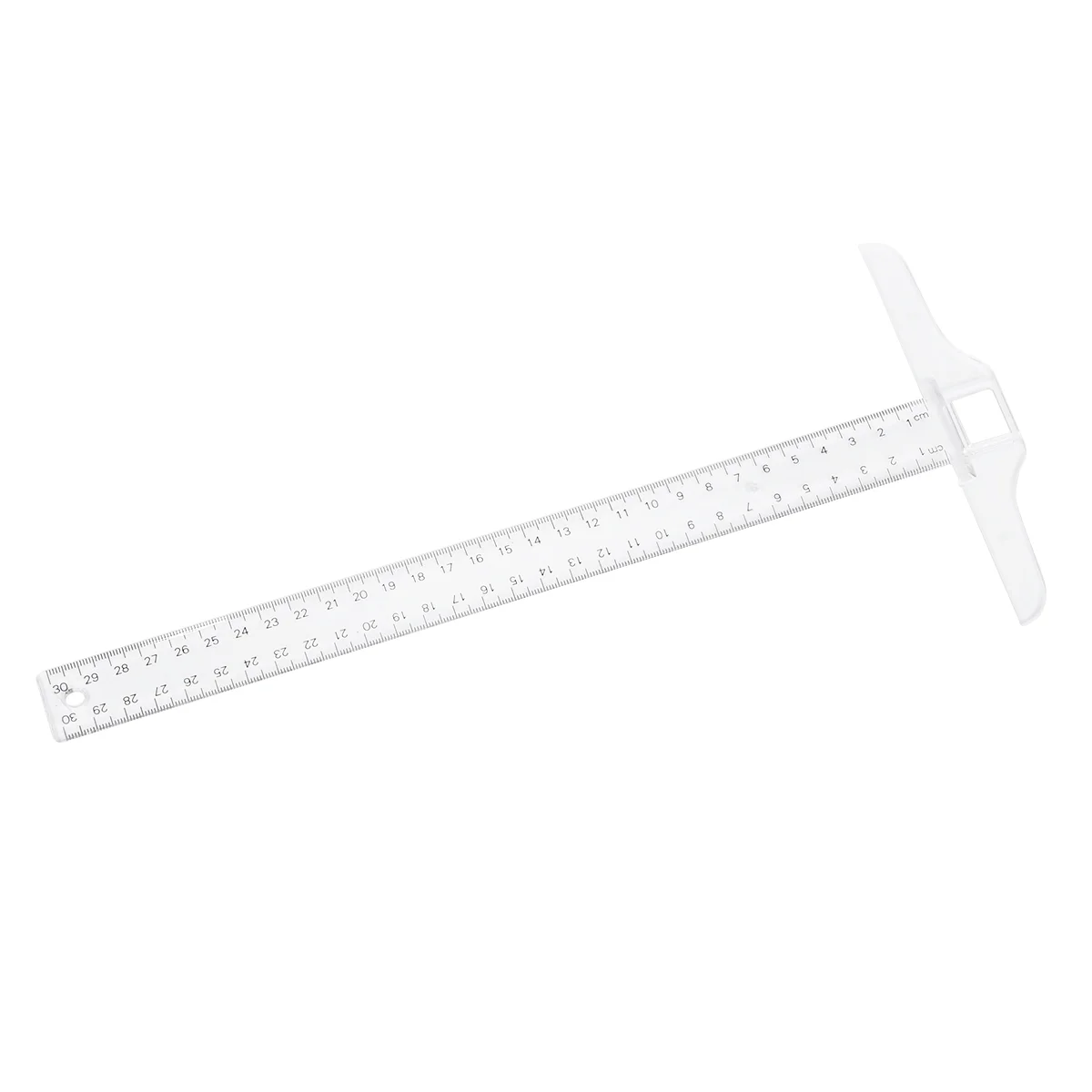 

2PCS 30cm T Shape Ruler T-Square Double Side Centimeter Scale Plastic Measuring Tool for Drafting and General Layout Work