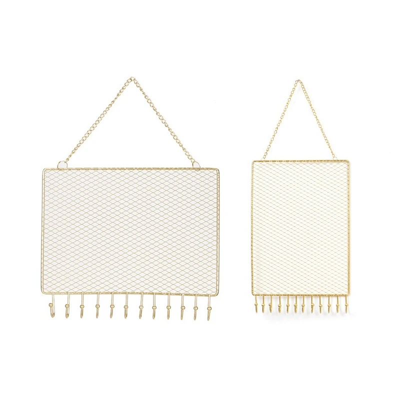 

2 Pack Earring Wall Holder Hanging Earring Organizer Wall Mounted Jewelry Organizer Display Decorative