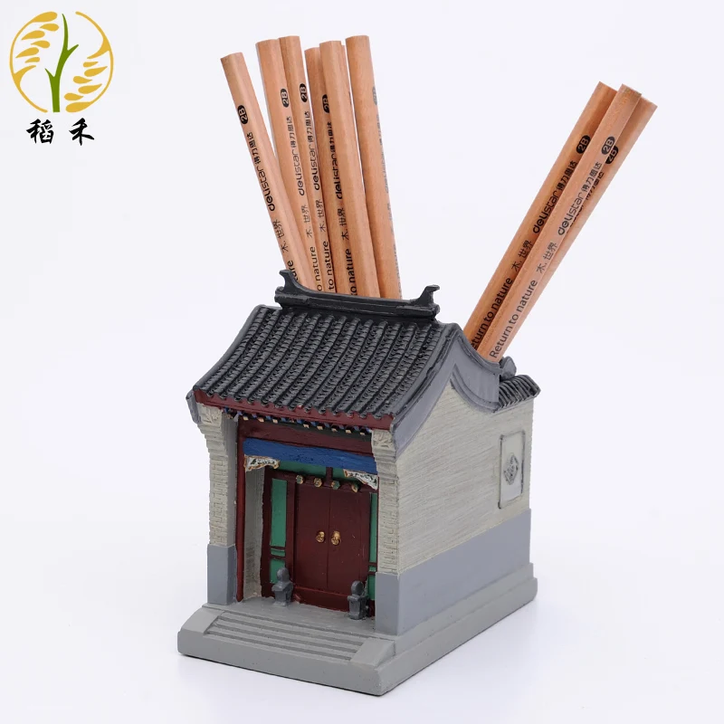 

Характерная классическая модель здания в китайском стиле, настольное украшение, микро-ландшафт