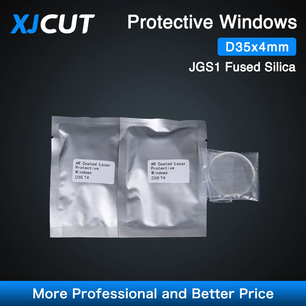 XJCUT 100 шт./лот защитные стекла 35x4 мм лазерные оптические линзы для волоконно-лазерной очистительной машины
