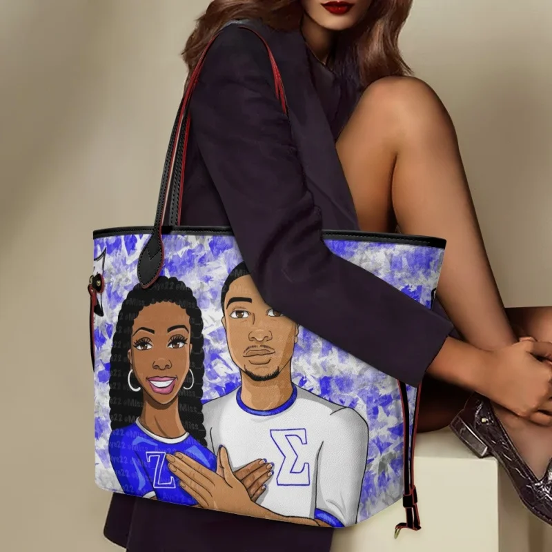 

Женская сумка на плечо twoheart sgirl, модная сумка-тоут с принтом Phi Beta Sigma, многофункциональная женская сумка с верхней ручкой
