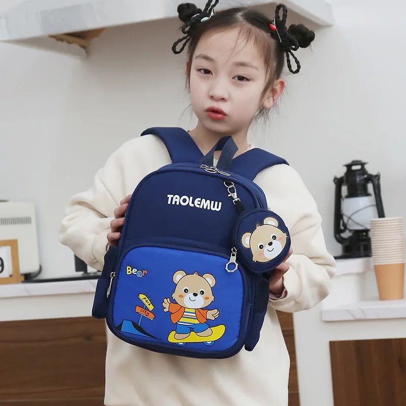 2023 New Children's School Bag Kindergarten Children Cartoon Load Reduction Backpack Boys and Girls Backpack Children Gifts