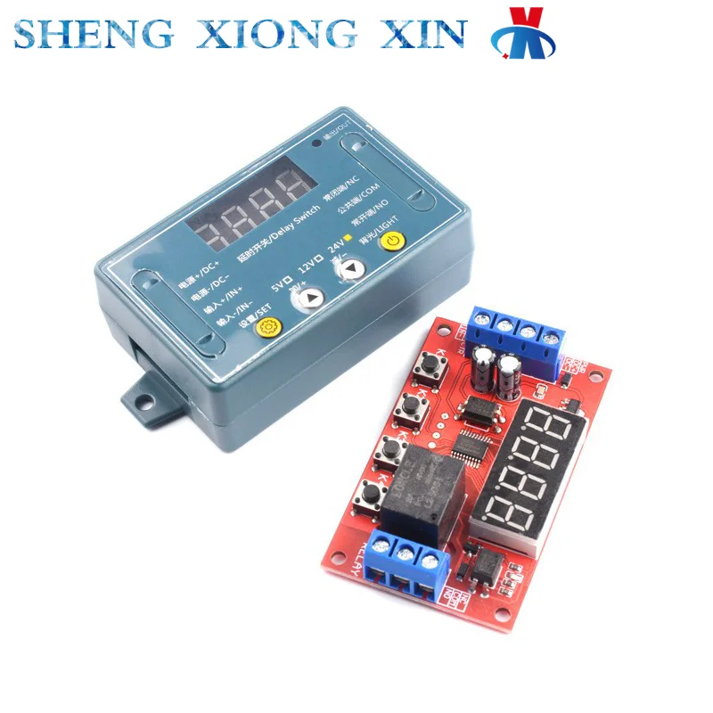 

1pcs Delay Time Relay Module 5V12V24V Timing Programmable Optocoupler Isolated Pulse Cycle Power Failure Trigger