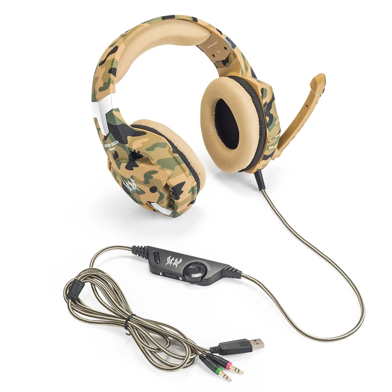 gaming headset gamer stereo headphone with microphone mic led game for pc computer ps4 kotion each g2000 g1000 g4000 g9000 g2600 free global shipping