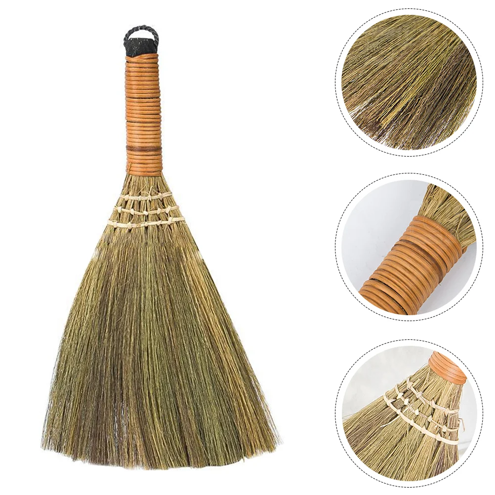 

Broomcorn Heavy Duty Wizard Straw Natural Whisk Chinese Decor Woodmini Toddlersartificial Handle Broomskids Cleaning Uprightbed