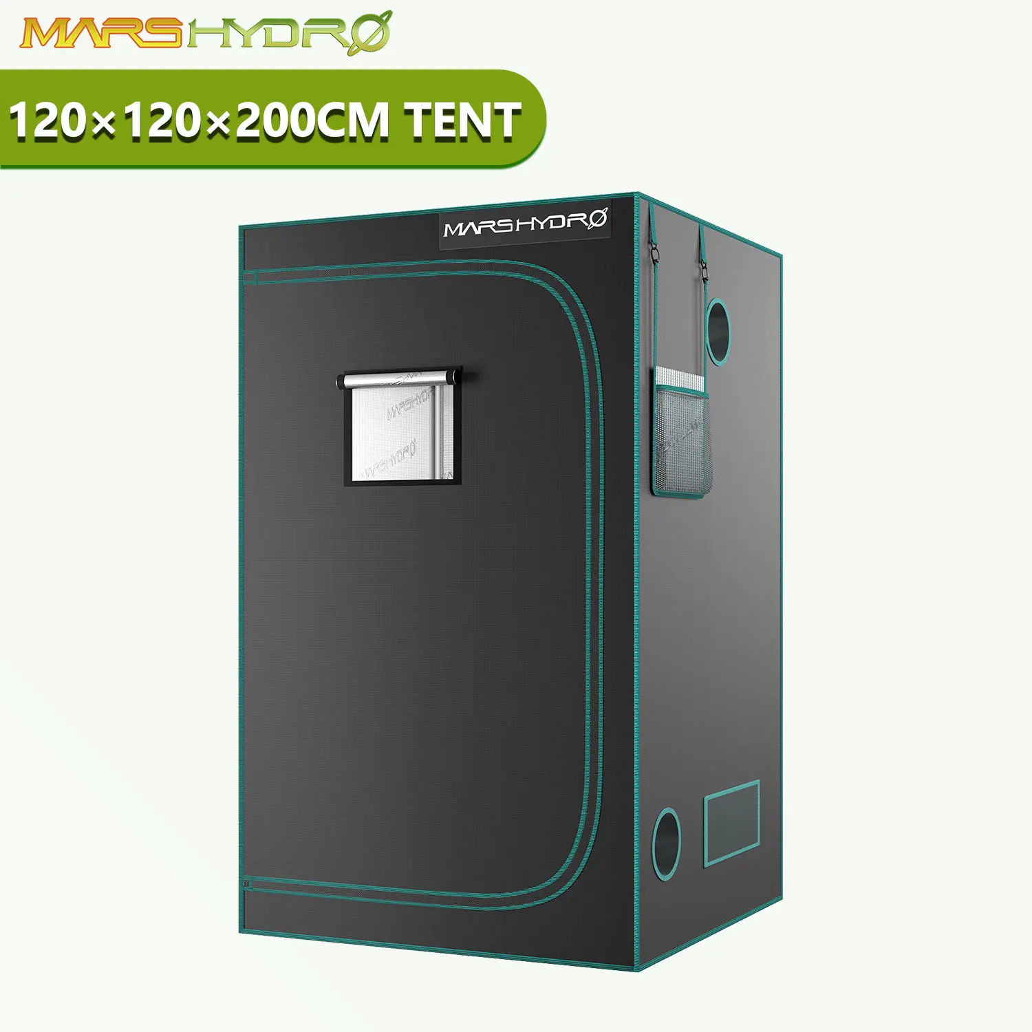 Тент гидропонный 1680D, 120x120x200 см (48x48x78 дюймов), 100% Тент гидропонный 1680D, 120x120x200 см (48x48x78 дюймов), 100%