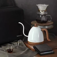 brewista electric gooseneck kettle coffee pot fine mouth pour over thermostatic digital 600ml wiith temperature controlled