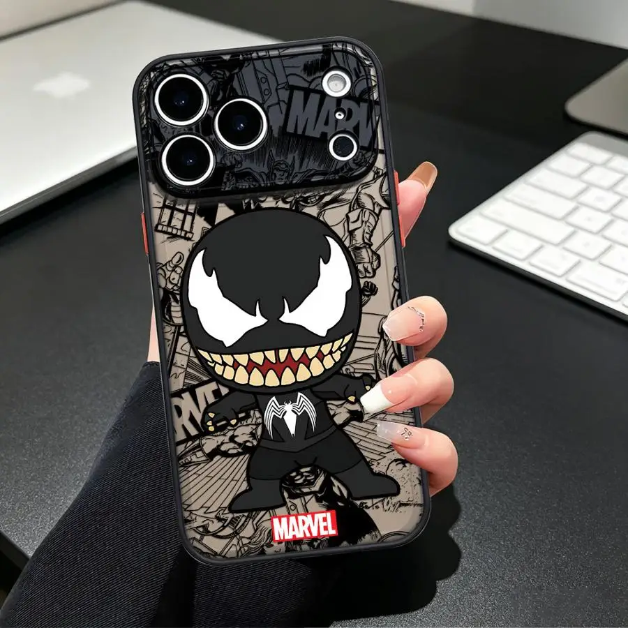 Фото Чехол Deadpool Venom для iPhone 17 Pro Max 15 17e 12 13 Mini Air 14 XS XR 11 16 Plus 7 8 SE, задняя крышка-накладка для телефона №5