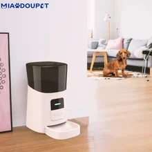 MIAODOUPET pet smart dog bowls 6L Video WiFi Button Smart Automatic Pet Feeder APP Timing Feeding Voice Record Camera For Dogs 