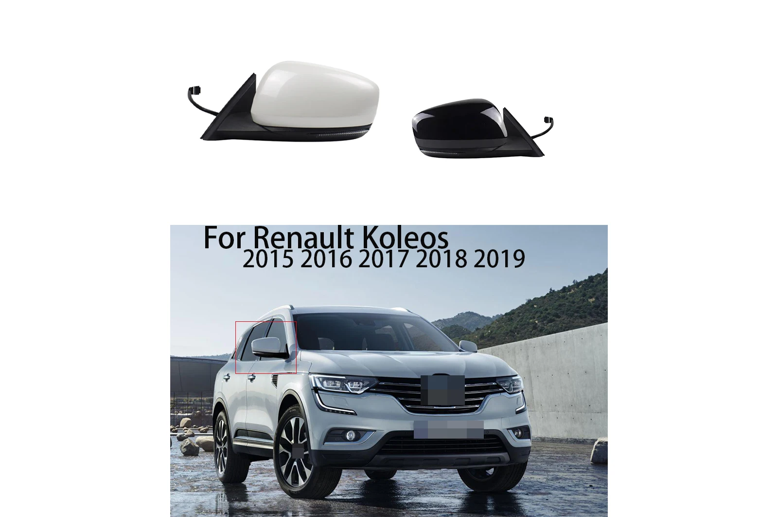 

Для Renault Correio 2015 2016 2017 2018 2019 автоматическое боковое зеркало в сборе электрическое/ручное складывание