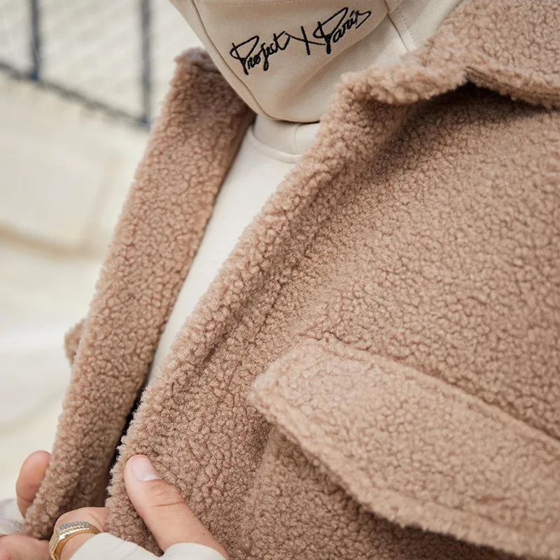 Новое поступление 2022 куртки мужские зимние модные однотонные флисовые пальто