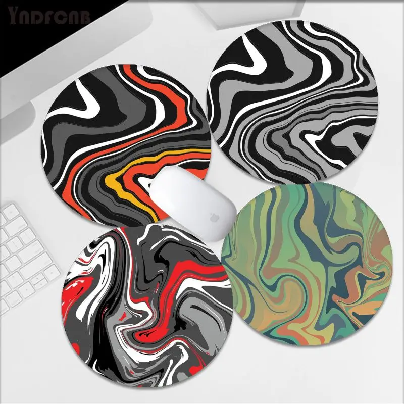 

Strata Liquid Anti-Slip Round Gaming Mouse Pad Gamer Desk Mats Keyboard Pad Mause Pad Office Desk Set for Teen Girls Bedroom