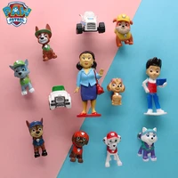 12pcs paw patrol 3d refrigerator magnetic sticker ryder chase marshall rubble skye doll toy pandent birthday gift decoration