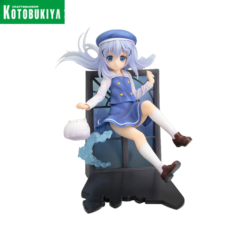 

KOTOBUKIYA Genuine Japanese animation model figure, would you like to order some rabbits today Anime dolls, anime characters