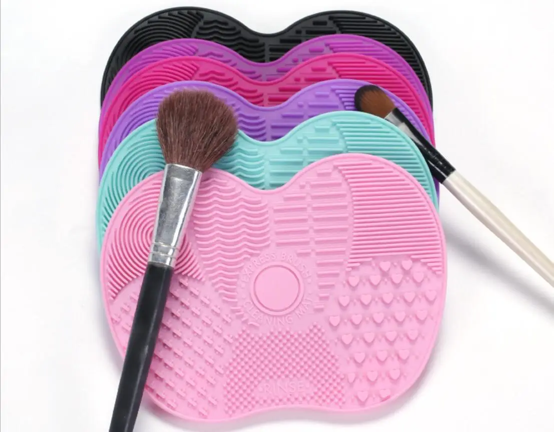 

Newest Silicone Brush Cleaner Cosmetic Make Up Washing Brush Gel Cleaning Mat Foundation Makeup Brush Cleaner Pad Scrubbe Board
