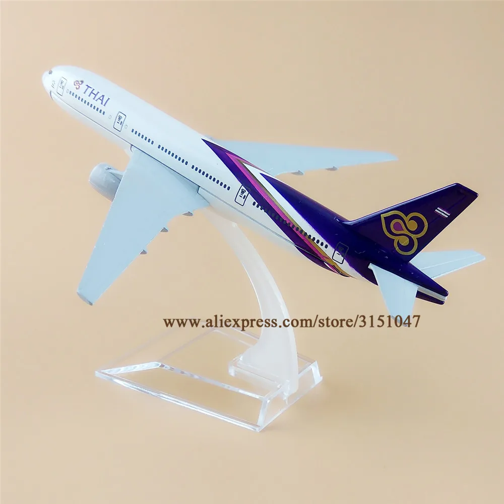 

Air Thailand Thai Airlines Boeing 777 B777 Airways Airplane Model Alloy Metal Model Plane Diecast Aircraft 16cm Gift