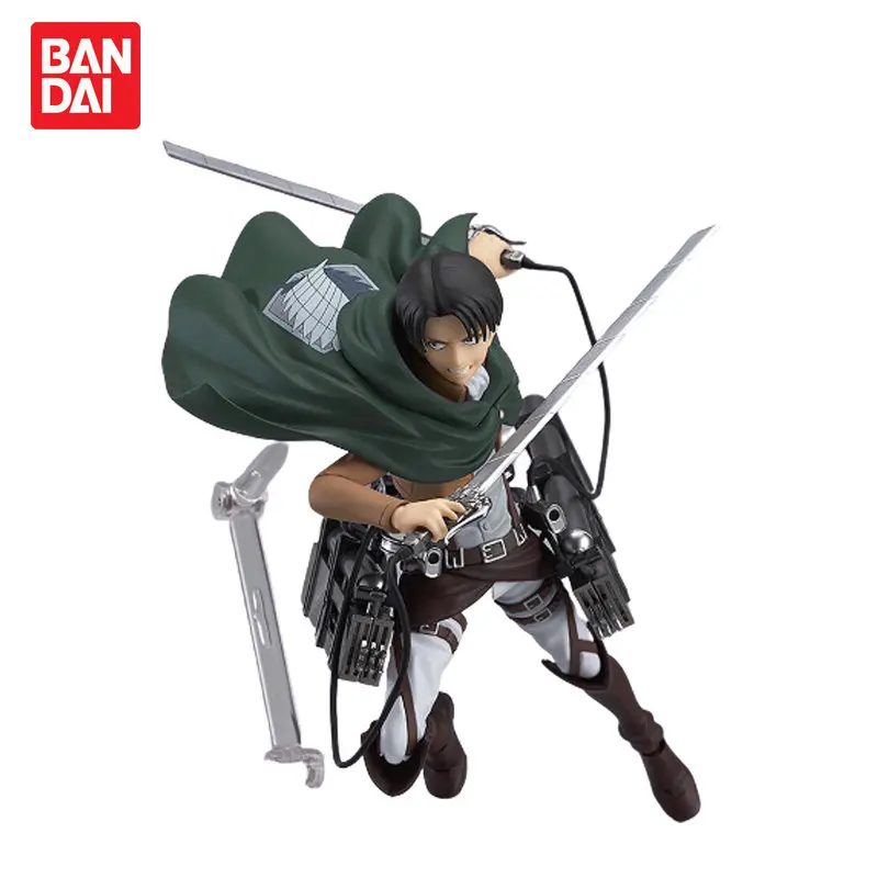 Купи Bandai Original Authentic Assembled Model Attack on Titan Levi Ackerman Anime Action Figures Model Toys PVC Statue Model Toys за 2,611 рублей в магазине AliExpress