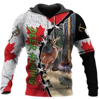 deer hunting 3d all over printed men women hoodie unisex harajuku casual zipper hoodies hip hop mens jackets tops