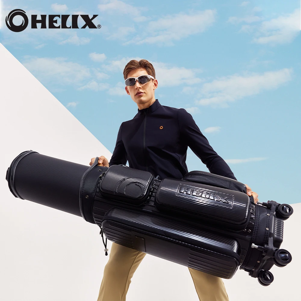 HELIX 2024 новая жесткая дорожная сумка для гольфа с колесами путешествий в