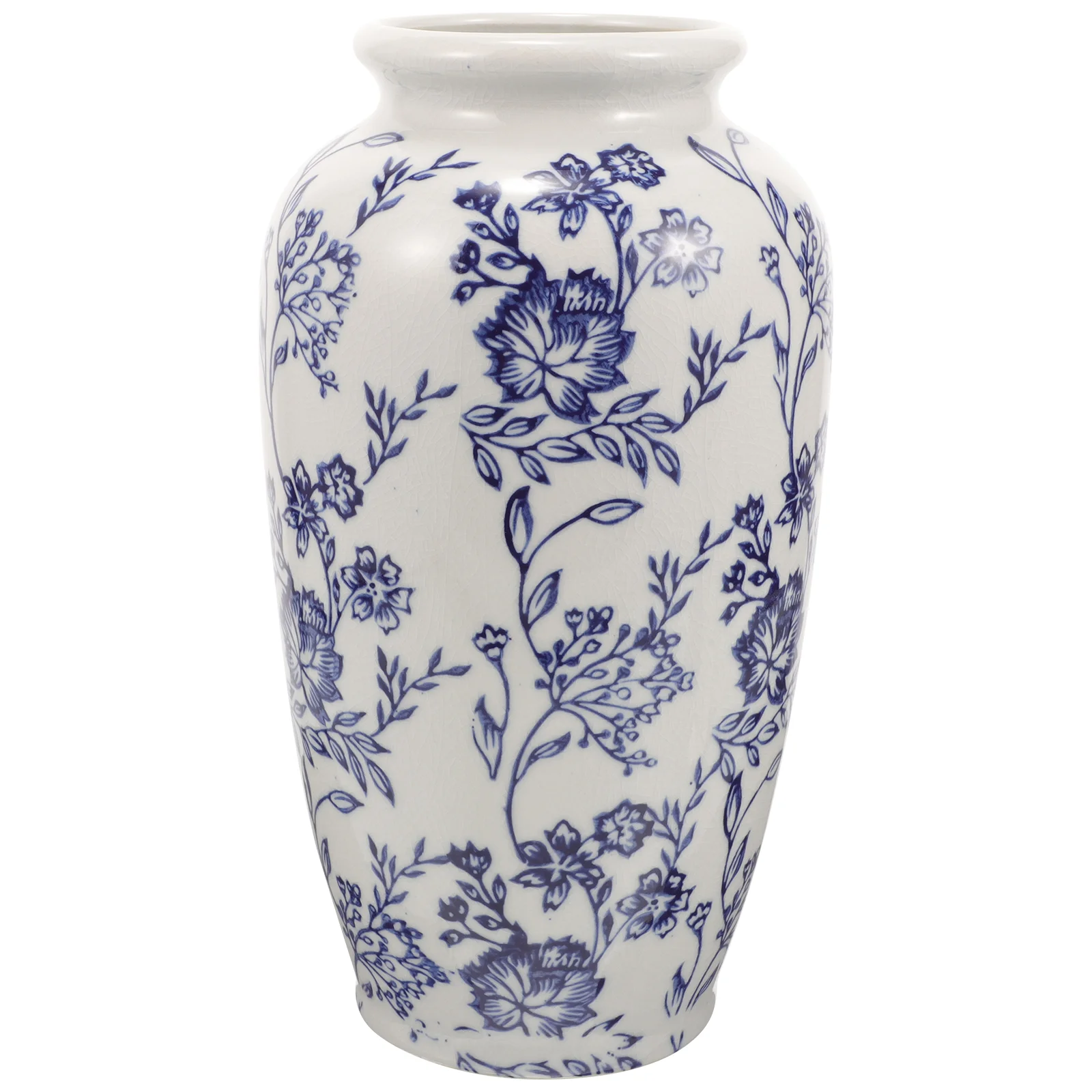 

Chinese Style Ceramic Blue and White Porcelain Vase Home Flower Arrangement Vase