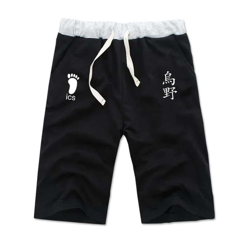 Аниме Haikyuu Косплей Костюм Karasuno High School Hinata Shouyou Шорты Брюки Повседневные