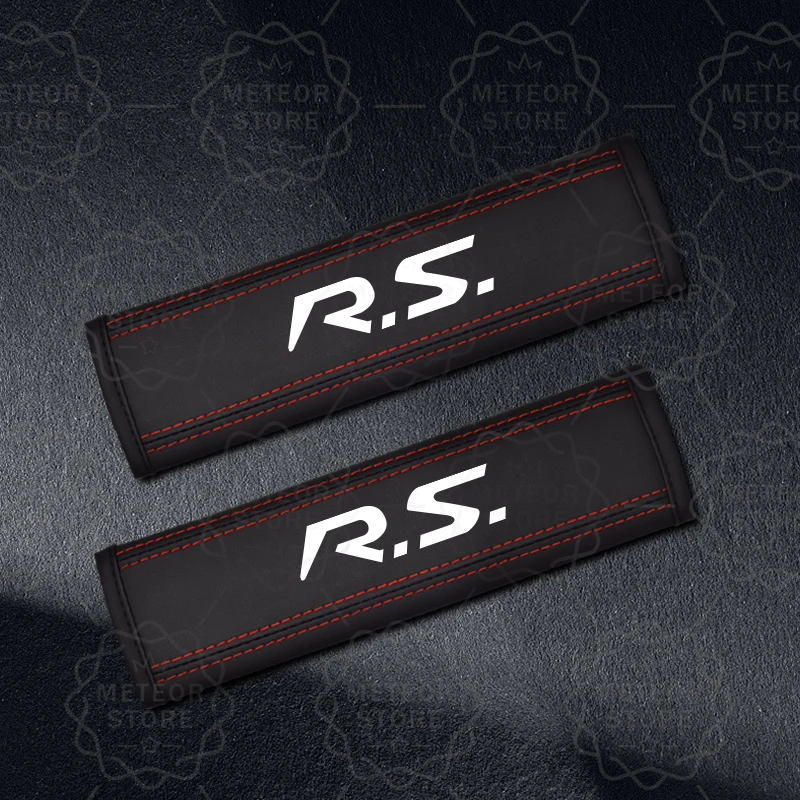 

Чехол на кожаный ремень безопасности с эмблемой GT RS для стайлинга автомобиля, 2 шт.