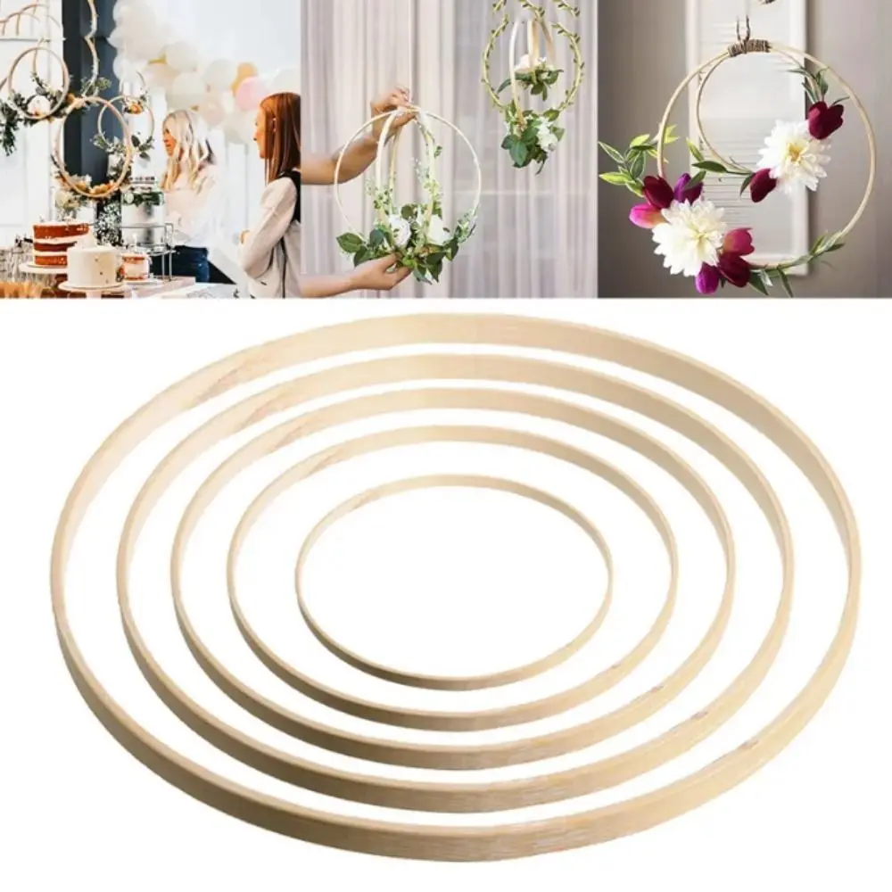 1/5 шт. бамбуковое кольцо для украшения дома 8-33 см