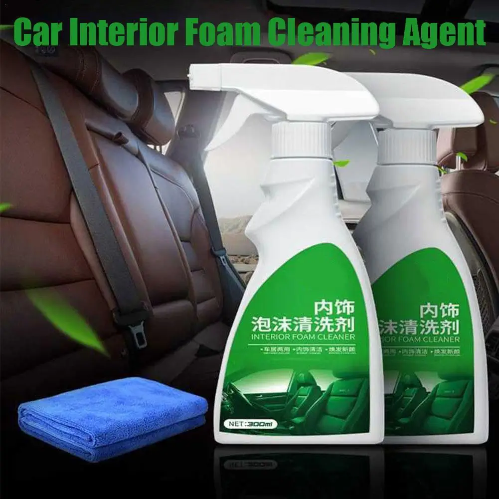 

300ML Multi-purpose Foam Cleaner Anti-aging Cleaning Interior Automoive Home Foam Car Cleaning Spray Cleaning Home M6D4