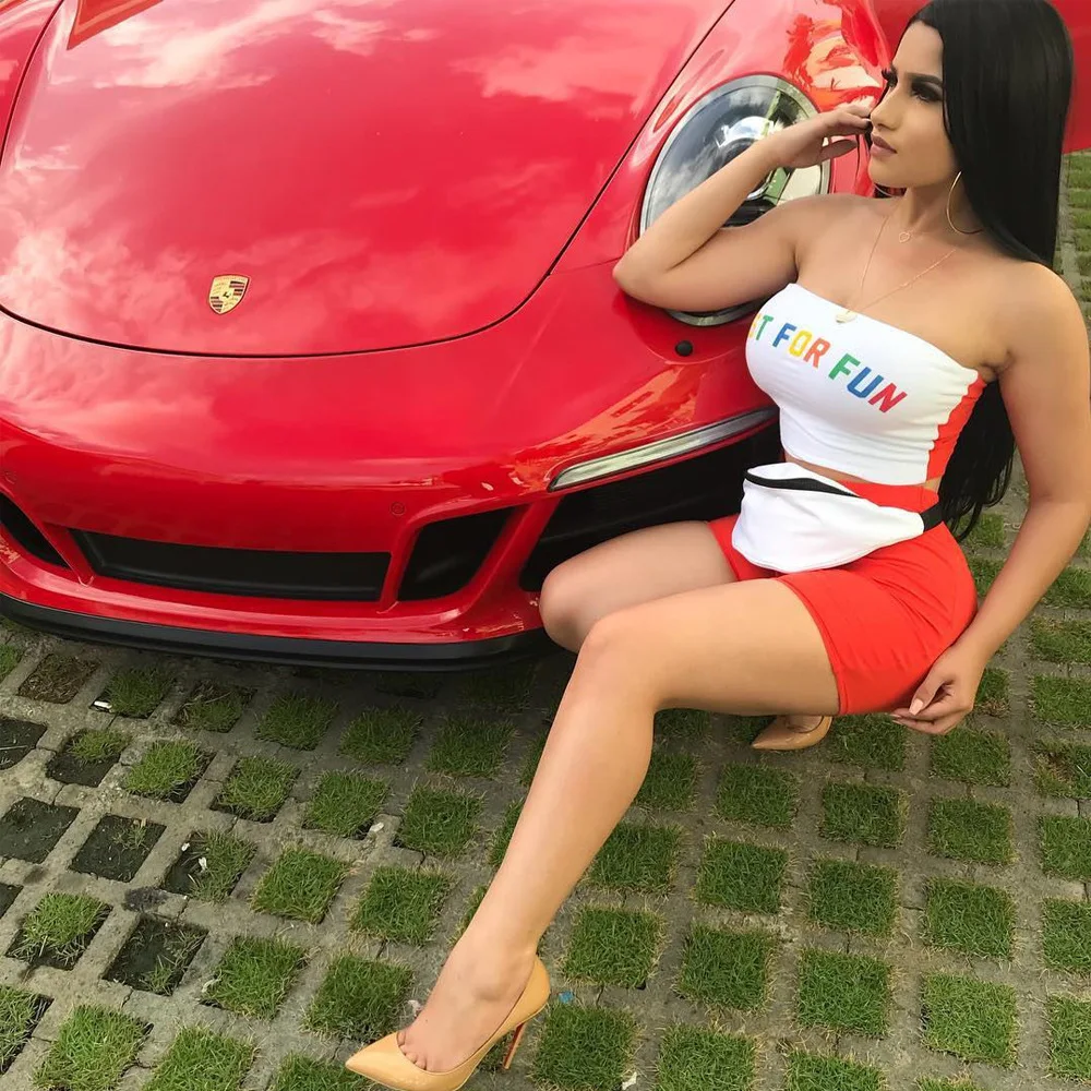 

ZITY Casual Set Women Fashion Sexy Sleeveless Wrap Chest Vest Stretch Shorts Slim Letter Print Two Piece Set Jogging Sportswear