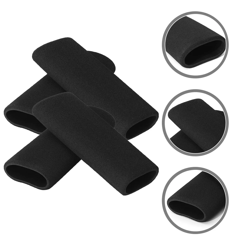 

4 Pcs Bike Handle Grips Comfort Handlebar Rubber End Motorcycle Muffs Mountain Replaceable Sponge