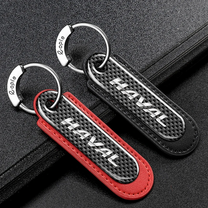 

Leather Car Keychain with Metal Buckle Auto Remote Styling Accessories for Haval C50 E F5 F7X H1 H2S H4 H6 Coupe H7 H8 H9 IF M6