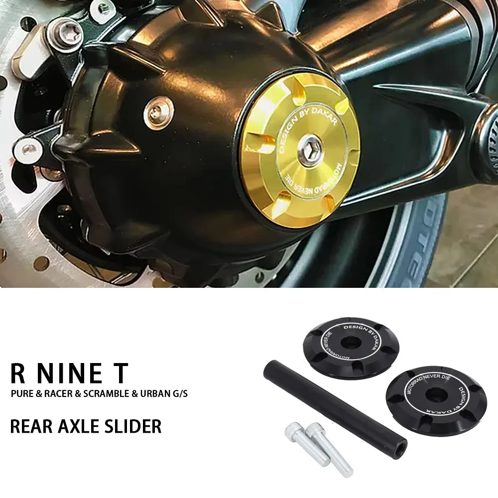 Фото Для BMW R NINE T Pure Racer Мотоцикл Задняя ось Вилка Crash Slider Ступица колеса Антистолкновительный блок R NINE T Scramble Urban G/S №1