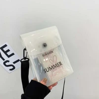 fashion transparent bag new jelly bag shoulder bag handbags for women jelly purses lipstick bag satchels free shipping bolsos