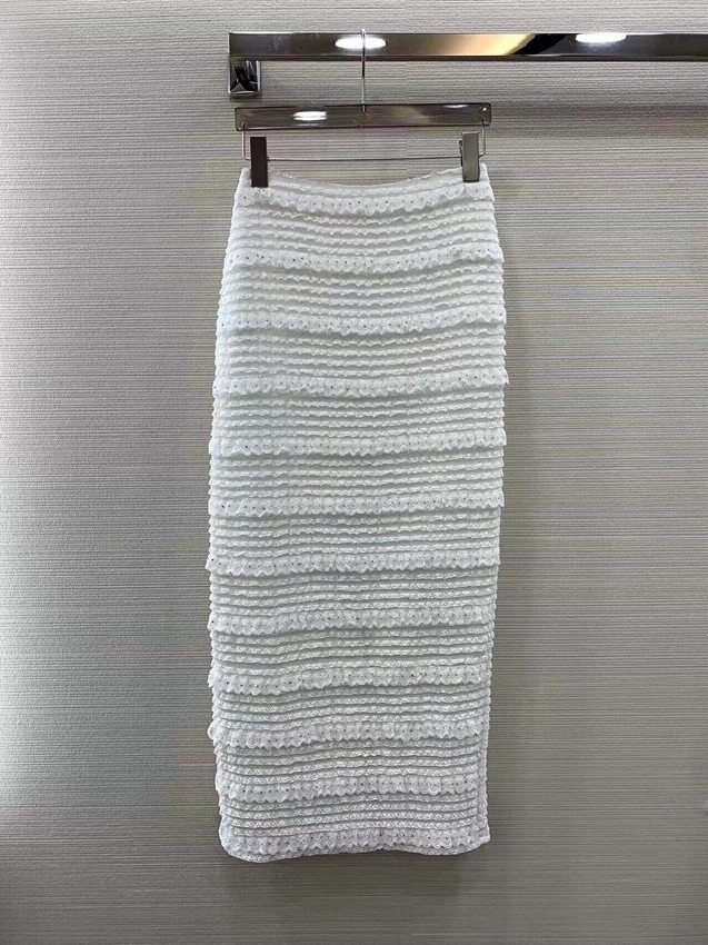 

2023 new women fashion sexy casual lace hem split hip fungus edge long skirt skirt skirt 0528