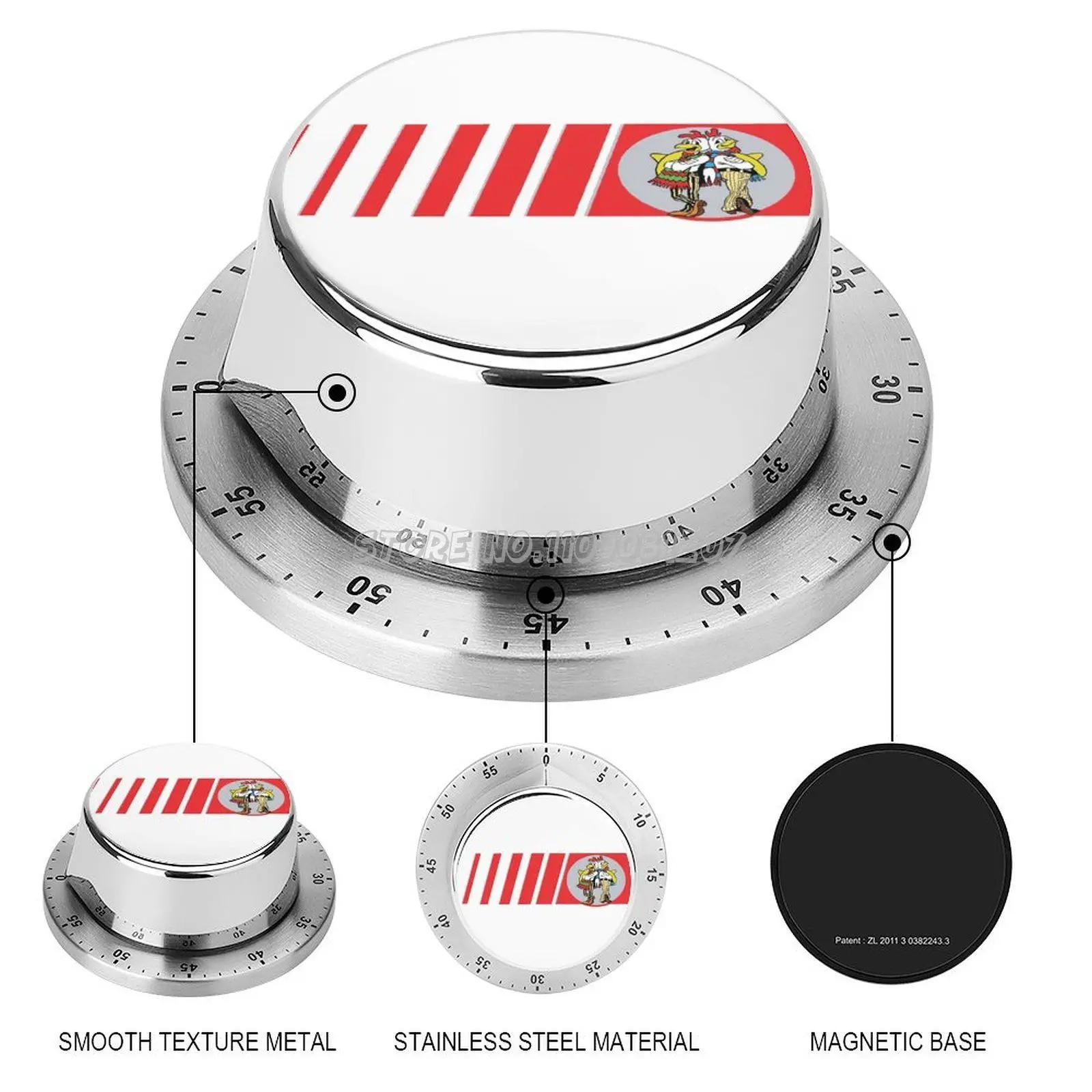 Breaking Bad Better Call Saul Gustavo Gus Fring Timer Stainless Steel Kitchen for Cooking Baking Gym Working Break |