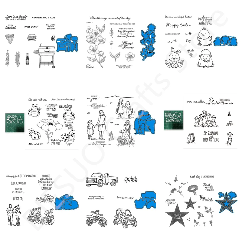 

2022 New Stamps Cutting Dies For DIY Scrapbooking Album Handmade Embossing Seal Decoration Birthday Greeting Cards Cutter Crafts