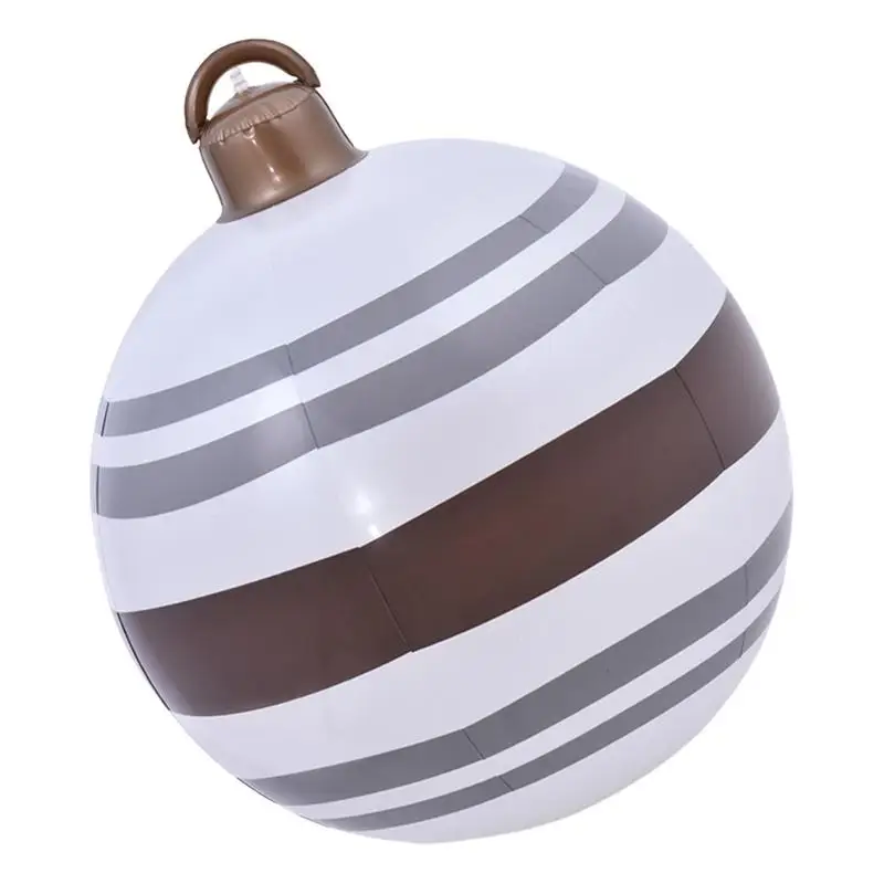 

Рождественские надувные рождественские шары 23,6 дюйма, большие рождественские шары из ПВХ для улицы, рождественские украшения для улицы, Но...